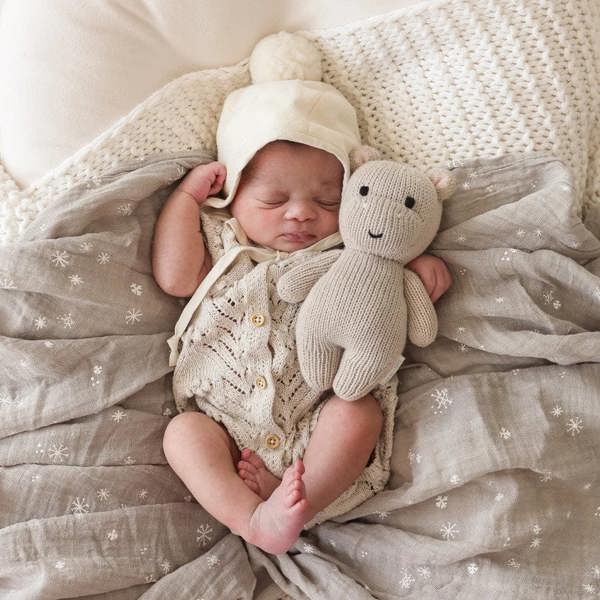 cuddle+kind - Baby Animal Collection - Hippo - Pebble