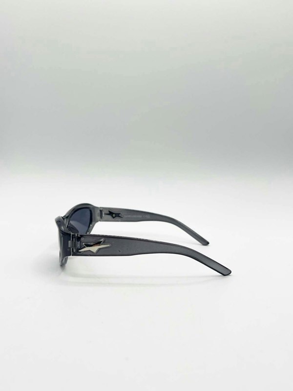 SVNX Star Racer Sunglasses in Dark Grey