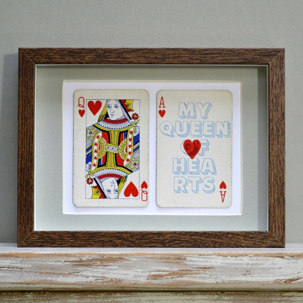 Hands & Hearts My queen of hearts playing card print