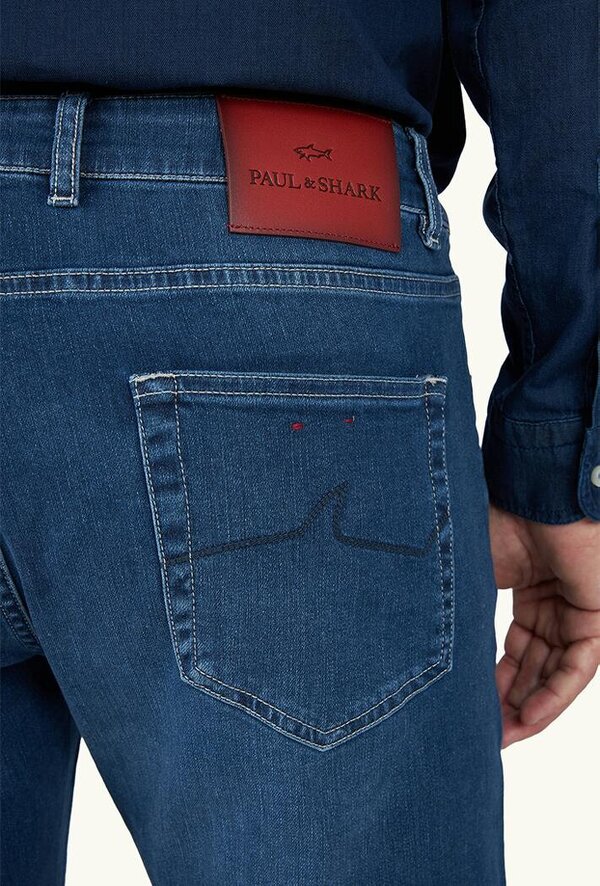 Paul & Shark Varese Red Rivet Jeans in Giza Cotton