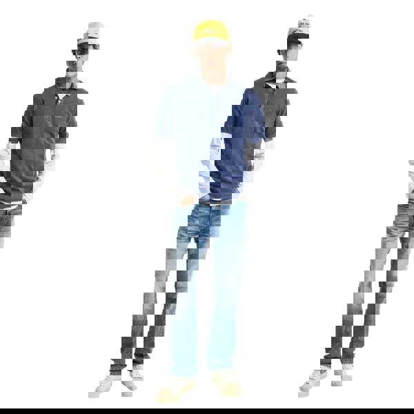 Gant Mens Pique Sun Faded Polo Shirt - Navy - 