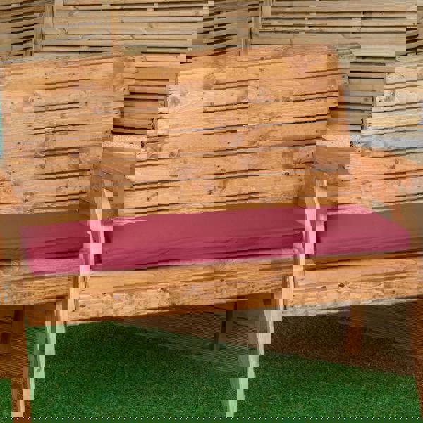 Samuel Alexander 99 x 41cm Cushion Base for 2 Seater Wooden Garden Bench in Burgundy