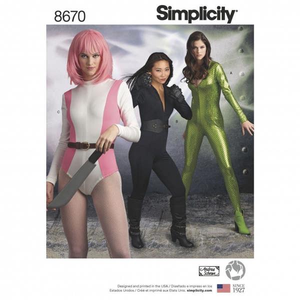 Simplicity Sewing Pattern 8670, Costumes for Women, H5 (6-8-10-12-14) - Intermediate