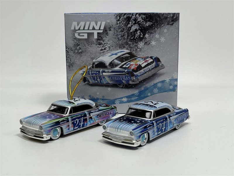 Mini GT Lincoln Capri Christmas Hot Rod By Tim Sadchikov 1:64 Mini GT MGT00888L