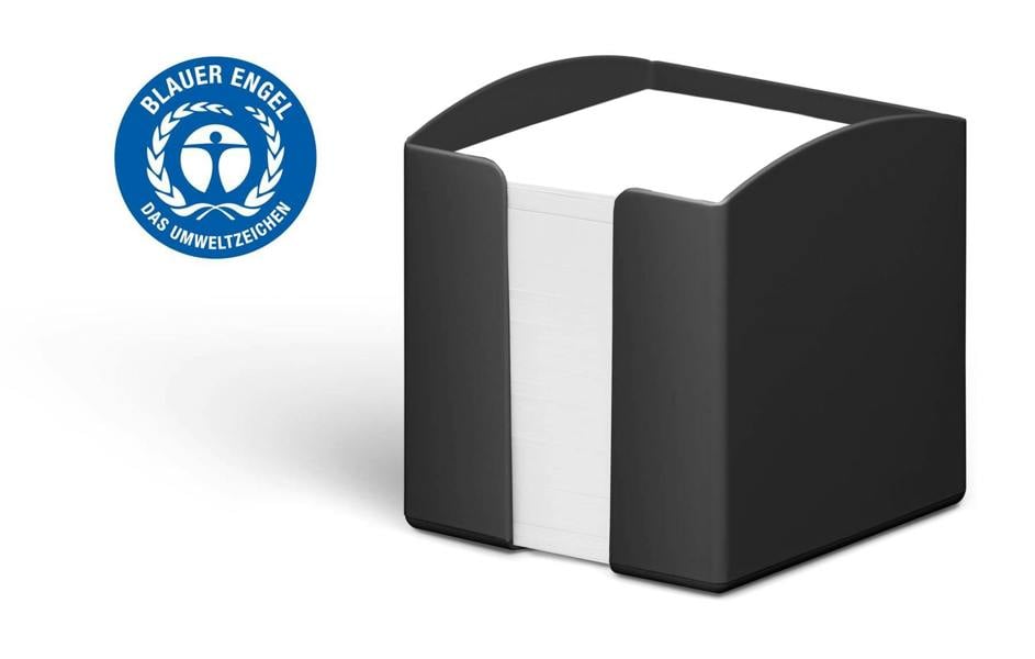 Durable ECO 800 Sheet Note Box Memo Pad | Blue Angel Certified | 6 Pack | Black