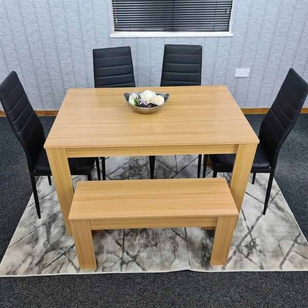 Kosy Koala Dining Table Set with 4 Chairs Dining Room and Kitchen table set of 4, and Bench