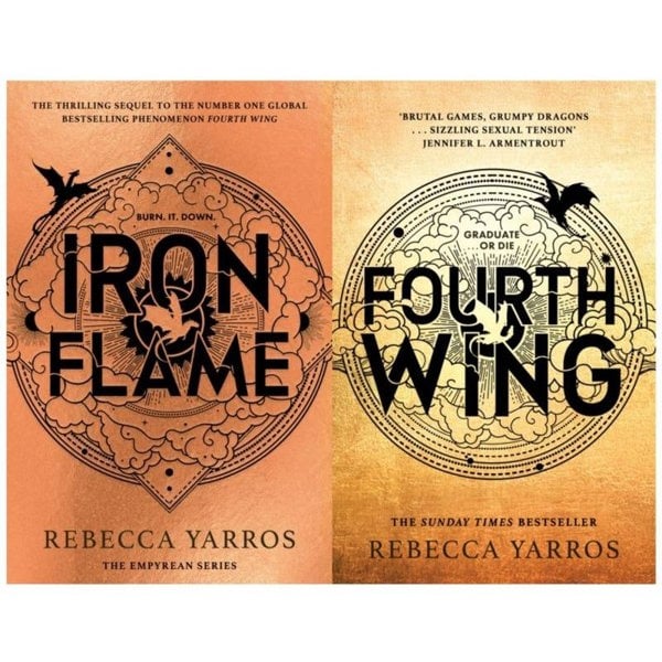 The Empyrean Series 3 Books Collection Set by Rebecca Yarros - Onyx Storm, Iron Flame, Fourth Wing