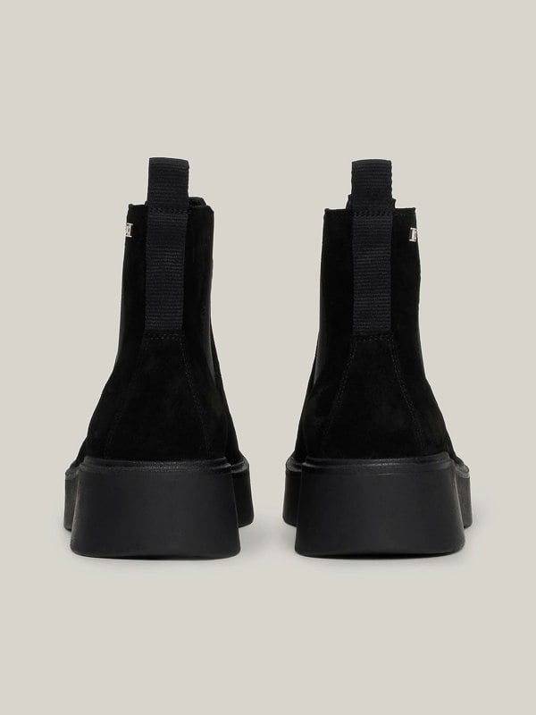 Tommy Hilfiger MINIMAL SUEDE Womens Chelsea Boots Black