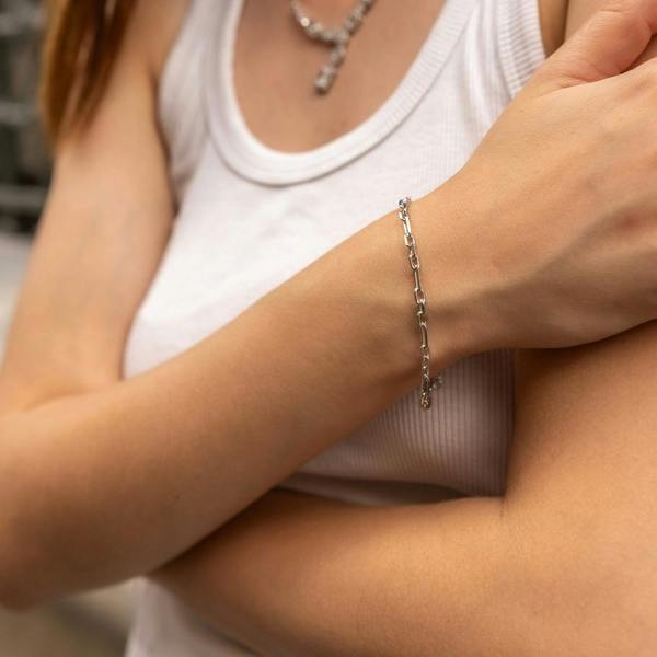Spero London Sterling Silver Link Chain Bracelet