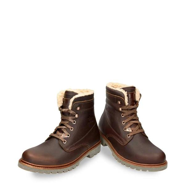 Panama Jack P03 Aviator C23 - Men's Brown Waterproof Leather Ankle Boots