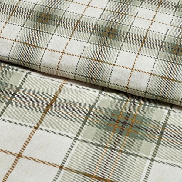 Catherine Lansfield Brushed Troon Check Duvet Cover Set Green