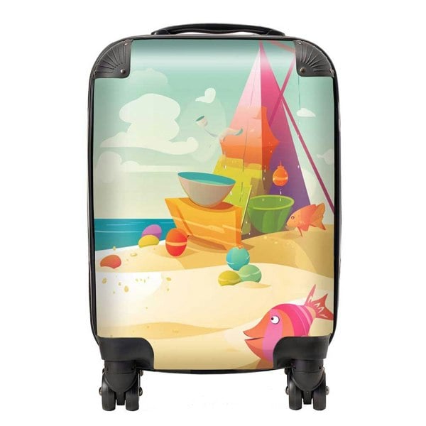 Warren Reed Fish On A Beach Holiday Suitcase