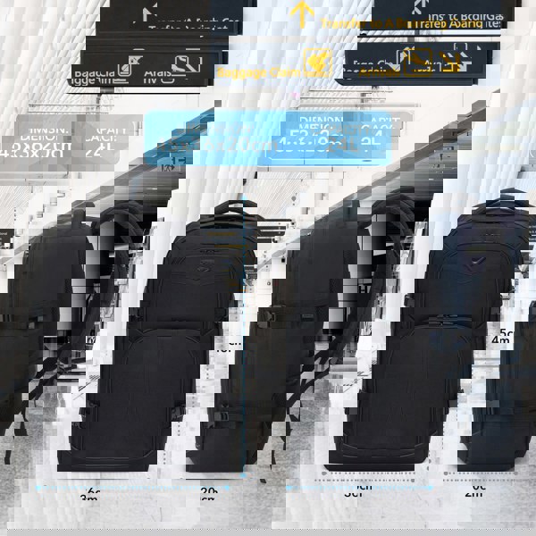 Flight Knight Underseat Backpack 45x36x20cm easyJet Ryanair Free Carry On Luggage