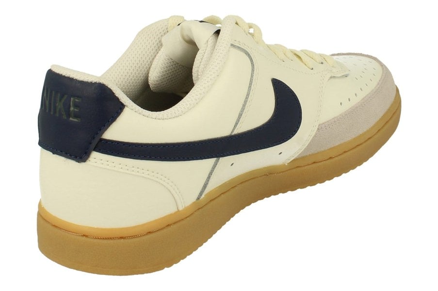 Nike Court Vision Lo Trk3 Mens Trainers Hf1068  133 - Sail Midnight Navy 133 - Photo 2
