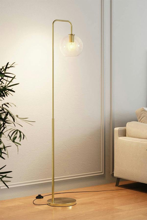 Living and Home Modern Arched Arm Floor Lamp