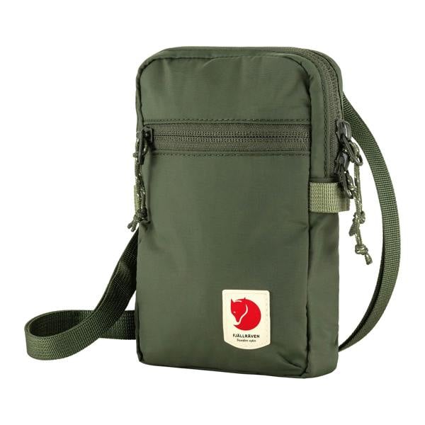 Front view of Fjallraven High Coast Pocket Bag for Men in Mountain Green
