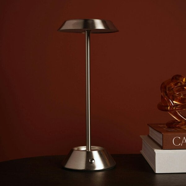 Hestia Silver USB LED Touch Table Lamp