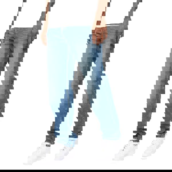 Crosshatch Mens Detendu Relaxed Fit Jeans - Mid Wash - 