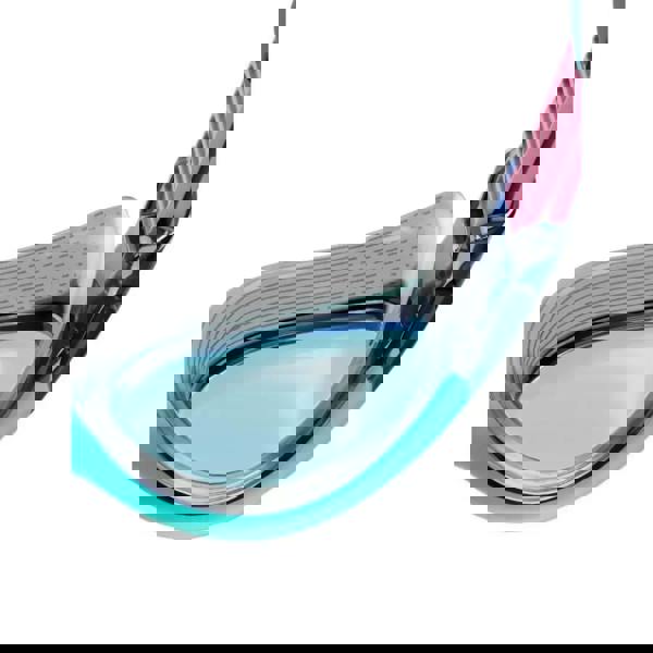 Speedo Biofuse 2.0 female goggles in blue pink with clear lenses