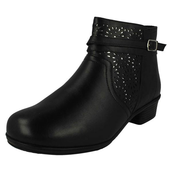 DB Shoes Ladies DB Shoes 2V Dual Fitting Ankle Boots Sky