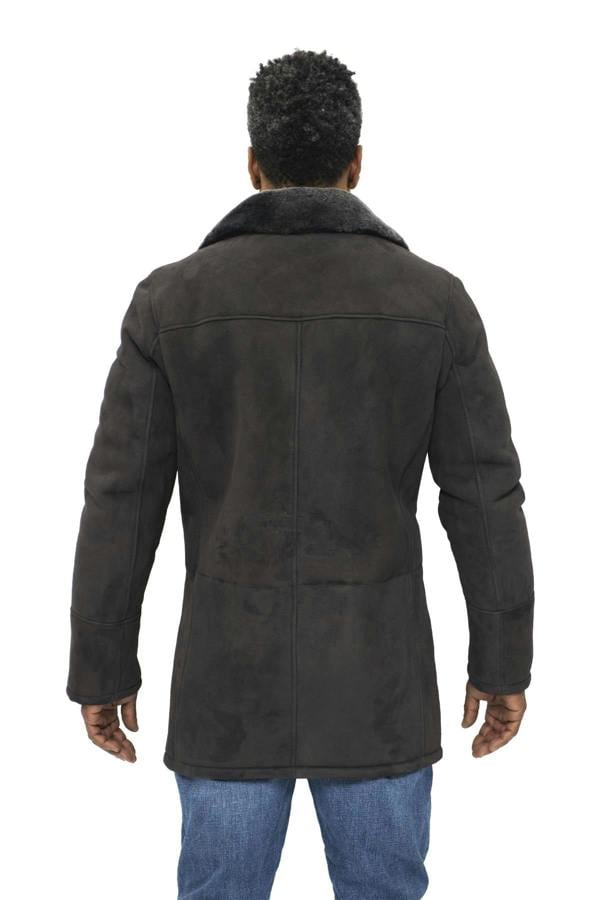 Infinity Leather Mens Sheepskin Classic Car Coat-Littlehampton
