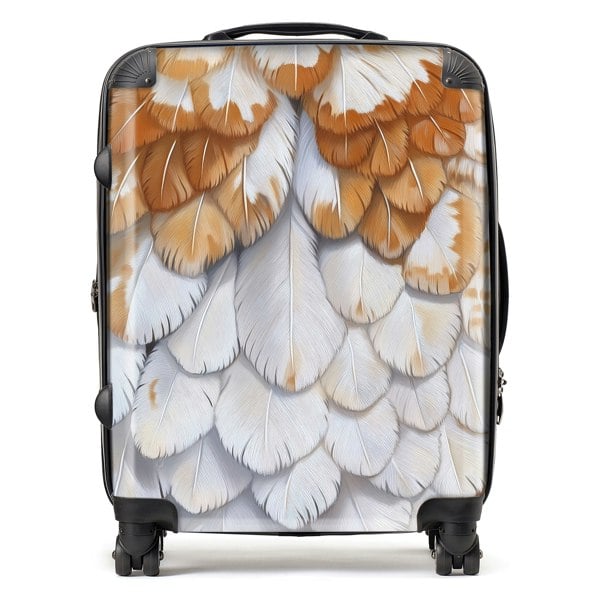 Warren Reed Barn Owl Feather Print Suitcase