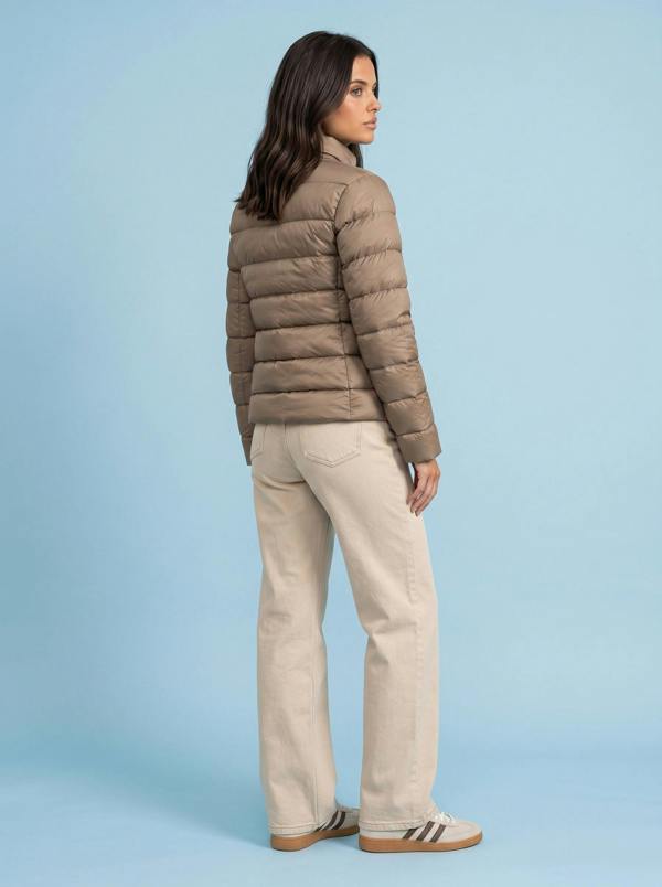 Urban Bliss Compact Puffer Jacket Cappuccino