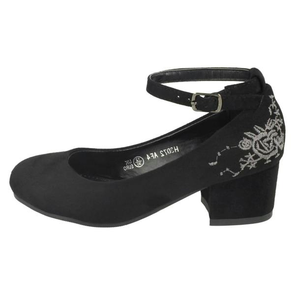 Spot On Girls Spot On Mid Heel Ankle Strap Shoes