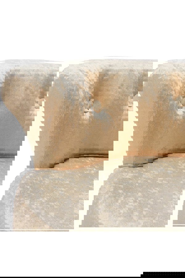 Living and Home Luxury Ice Velvet Champagne Upholstery Dressing Stool