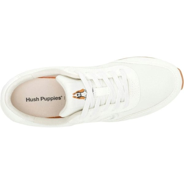 Hush Puppies Seventy8 Leather Women's Cream Trainers