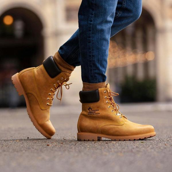 Panama Jack 03 C1 Mens Boots Tan Waterproof Leather Lace Up Hiking Ankle Chukka