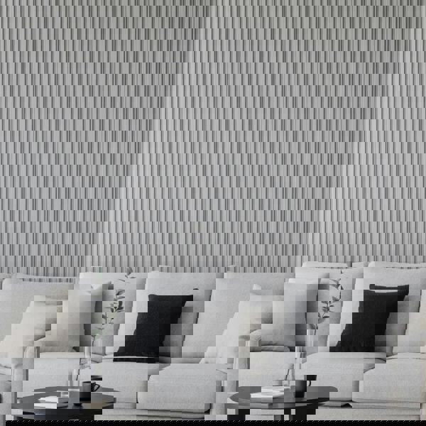 Panel Haus - WPC Grey Oak Wood Effect Wave Wall Panels