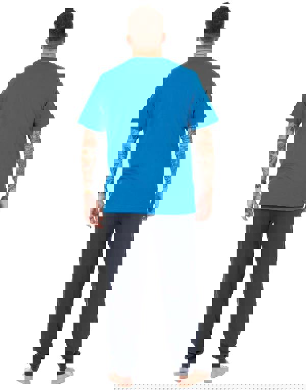 Pokemon Mens Blue Pikachu Short Sleeve Long Leg Pyjama Set