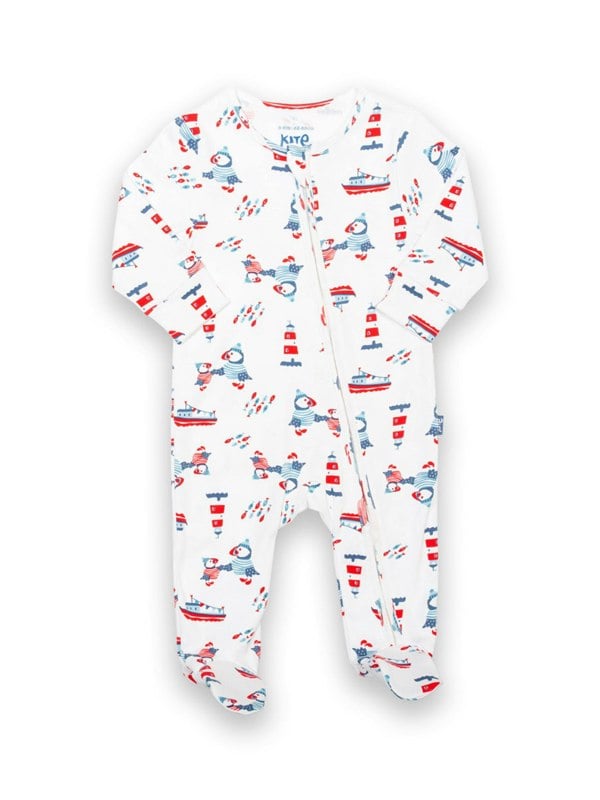 Kite Baby Organic Puffin Pals Sleepsuit