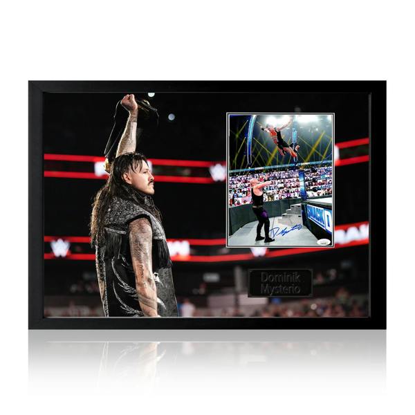 Dominik Mysterio Signed Image Iconic Frame (JSA)