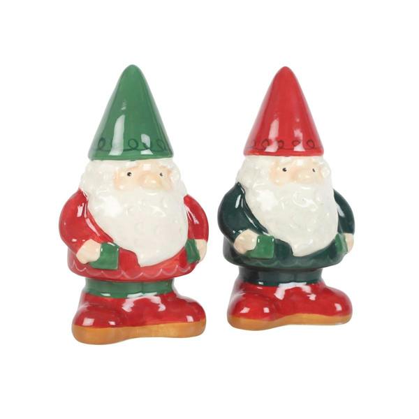 Kingsbury Gifts Garden Gnome Ceramic Salt & Pepper Shaker Set