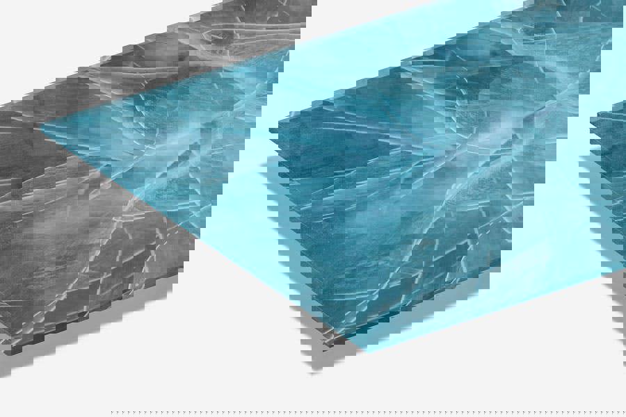 modern art wall print on glass