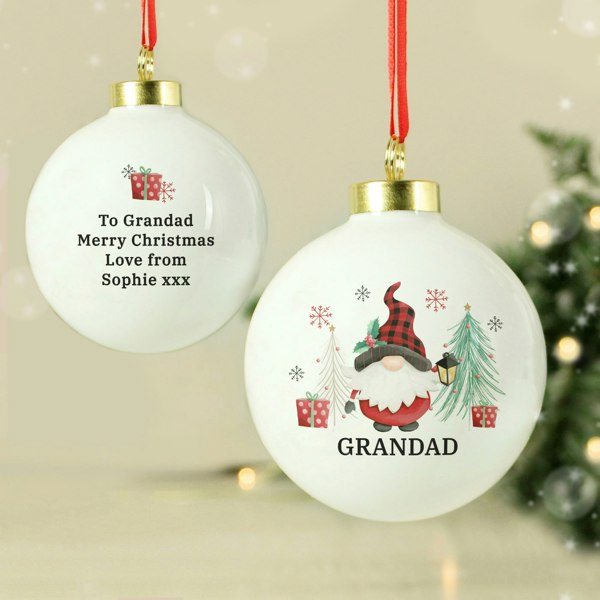 Personalised Memento Company Personalised Gonk Christmas Bauble