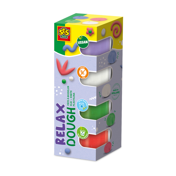 SES Creative Feel good dough - Relax (4x90gr)
