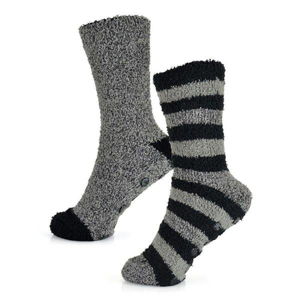Tom Franks Mens Tom Franks Warm Soft Cosy Socks With Gripper SK882