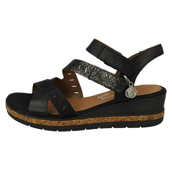 Remonte Ladies Remonte Smart Casual Sandals With A 5cm Wedge Heel D3064