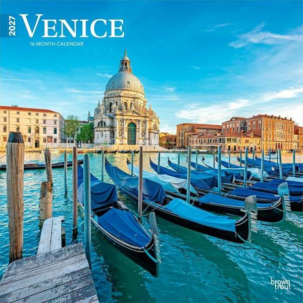 Venice Calendar 2027, Wall Calendars, Month To View, Travel, Gift