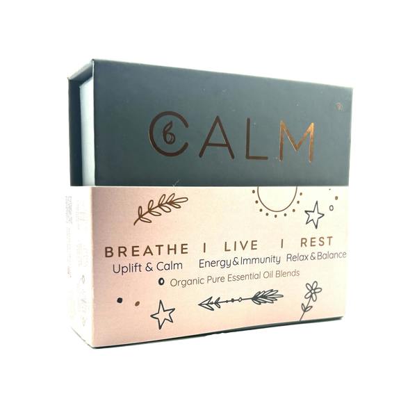 B Calm Aroma Diffuser with Blended Oil Steps - Stress relief, Energy Boost, Sleep & Hormone Balance
