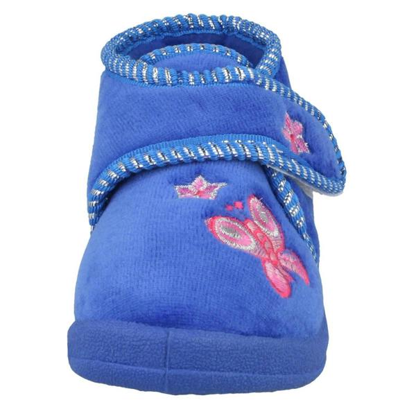 Spot On Girls Spot On Bootee Slippers With Butterfly Detail X2030