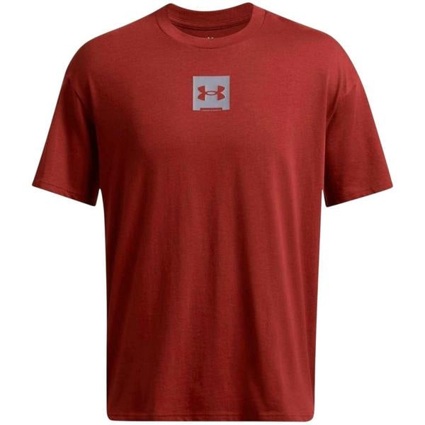 Under Armour Mens Box Logo T-Shirt - Orange - 