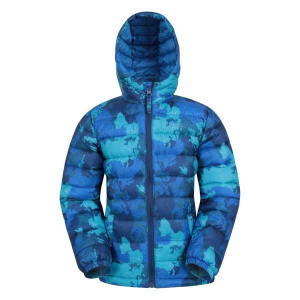 Mountain Warehouse Boys Seasons Camo Padded Jacket - Bright Blue