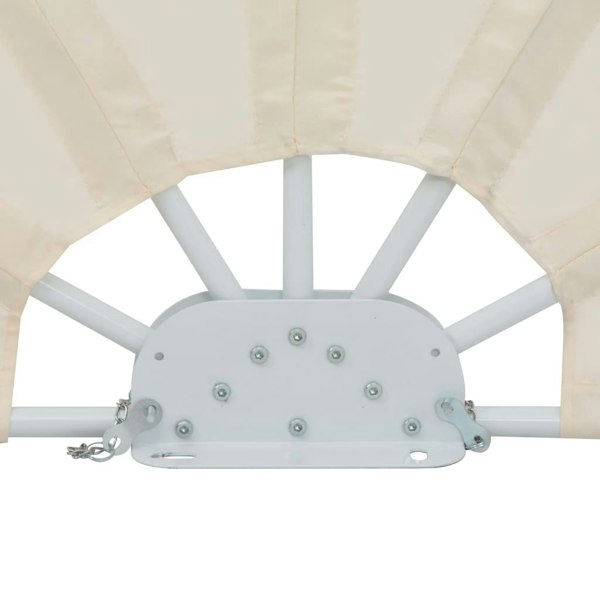 Berkfield Collapsible Terrace Side Awning Cream 200 cm