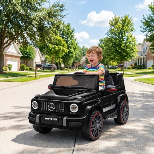 AIYAPLAY Licensed Mercedes-AMG G63 12V Kids Ride on Car with Remote