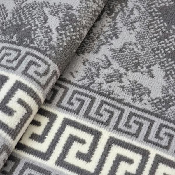 Viva Rugs Marble Rug Grey Large Small XL Soft Modern Bordered Living Room Bedroom Carpet Rug