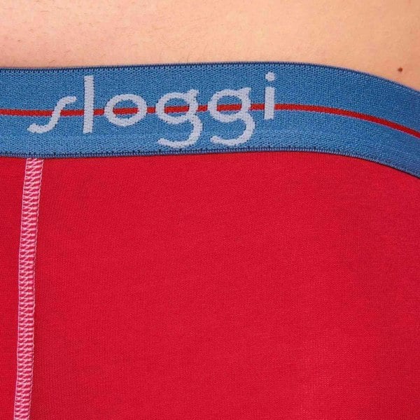 Sloggi Start 3-Pack Short, Red/Blue/Grey